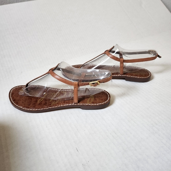 SAM EDELMAN Gigi sandals in saddle brown. Size 7M - Picture 4 of 7